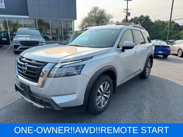 Brilliant Silver Metallic 2023 Nissan Pathfinder SUV / Crossover All-Wheel Drive 9-Speed Automatic