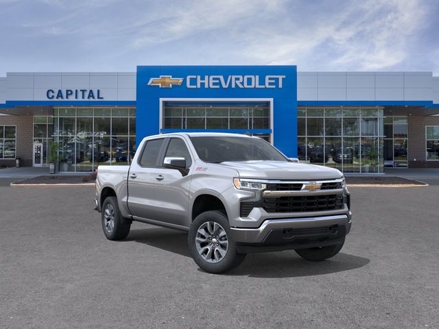 Sterling Gray Metallic 2026 Chevrolet Silverado 1500 LT Crew Cab 4WD Pickup Truck Four-Wheel Drive Automatic