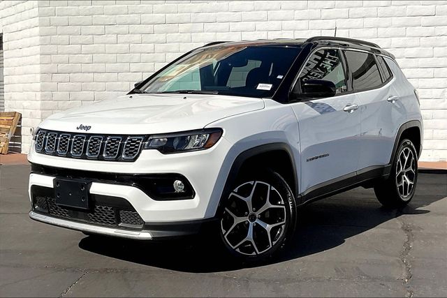 Bright White Clearcoat 2025 Jeep Compass Limited 4WD SUV / Crossover Four-Wheel Drive 8-Speed Automatic