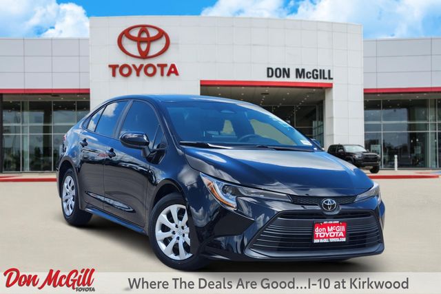 Midnight Black Metallic 2024 Toyota Corolla Sedan Front-Wheel Drive Continuously Variable Transmission