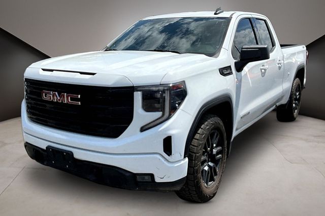 Summit White 2023 GMC Sierra 1500 Elevation Double Cab 4WD Pickup Truck Four-Wheel Drive Automatic