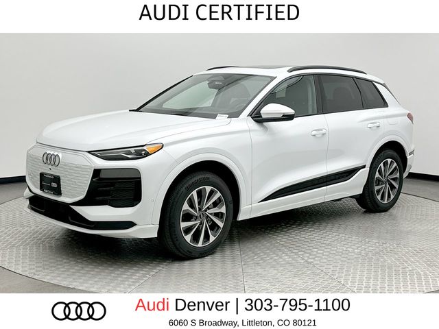 Glacier White Metallic 2025 Audi Q6 e-tron SUV / Crossover All-Wheel Drive Automatic