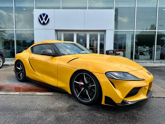 Yellow 2021 Toyota Supra Coupe Rear-Wheel Drive 8-Speed Automatic