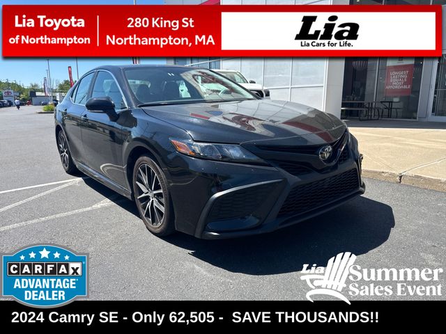 Midnight Black Metallic 2024 Toyota Camry Sedan Front-Wheel Drive 8-Speed Automatic