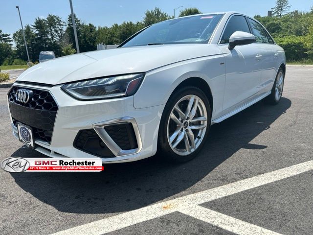 Glacier White 2020 Audi A4 Sedan All-Wheel Drive 7-Speed Automatic