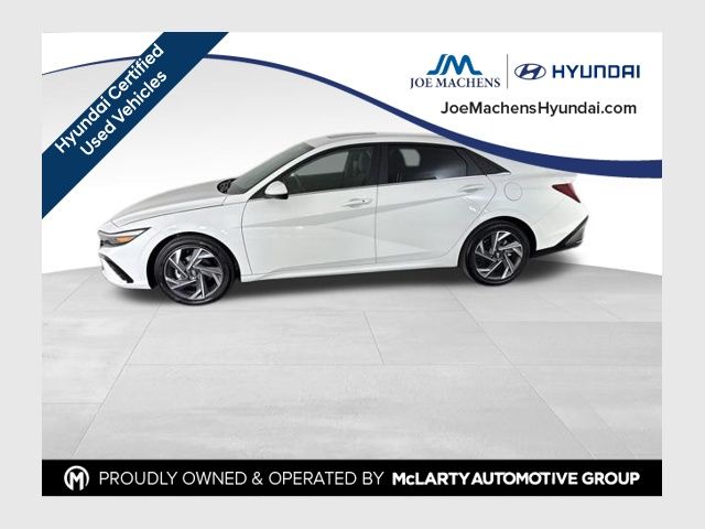 Serenity White 2025 Hyundai Elantra Sedan Front-Wheel Drive Continuously Variable Transmission