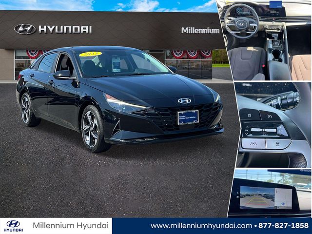 Onyx Black 2023 Hyundai Elantra Sedan Front-Wheel Drive Continuously Variable Transmission