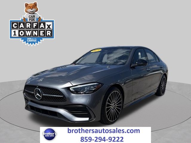 Gray 2025 Mercedes-Benz C-Class Sedan Rear-Wheel Drive 9-Speed Automatic