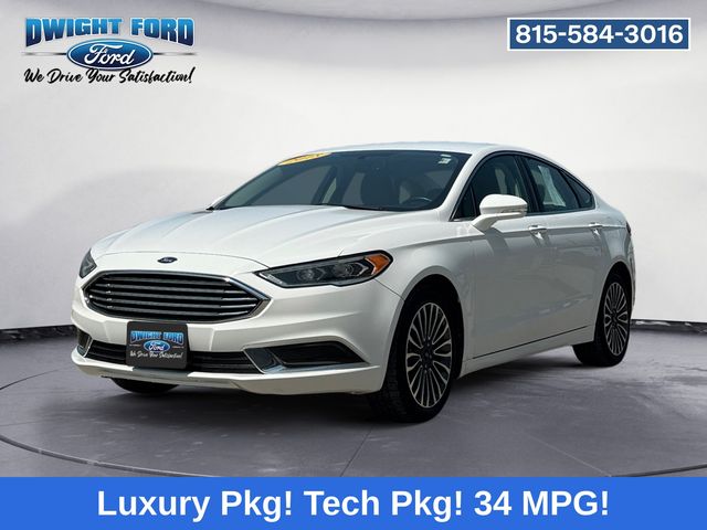 Oxford White 2018 Ford Fusion Sedan Front-Wheel Drive 6-Speed Automatic