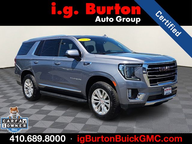 Gray (Steel Metallic) 2021 GMC Yukon SUV / Crossover Four-Wheel Drive