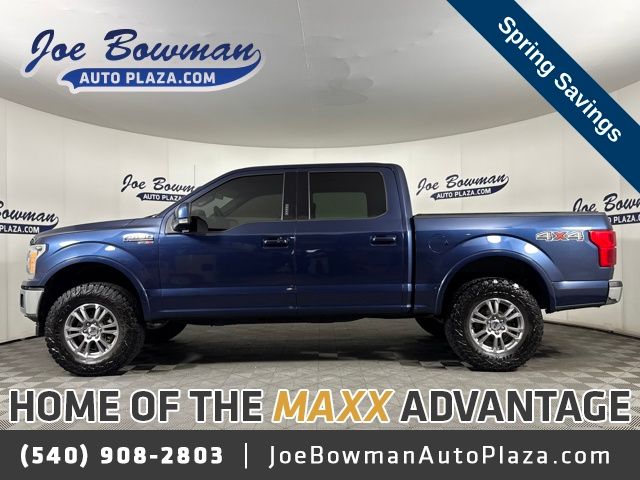 Blue Jeans Metallic 2020 Ford F-150 Lariat SuperCrew 4WD Pickup Truck Four-Wheel Drive 10-Speed Automatic