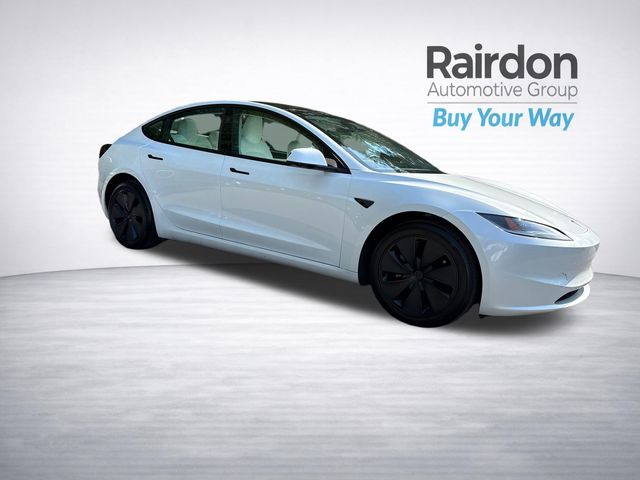 Pearl White Multi-Coat 2024 Tesla Model 3 Sedan Rear-Wheel Drive 1-Speed Automatic