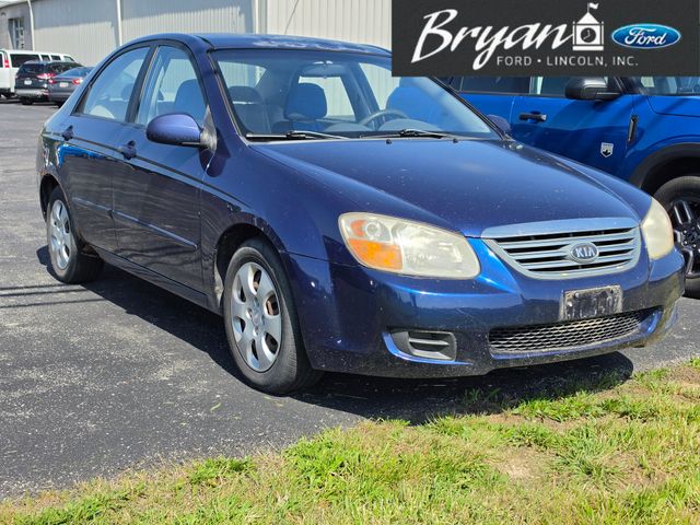 Deep Ocean Blue Metallic 2008 Kia Spectra EX Sedan Front-Wheel Drive 4-Speed Automatic Overdrive