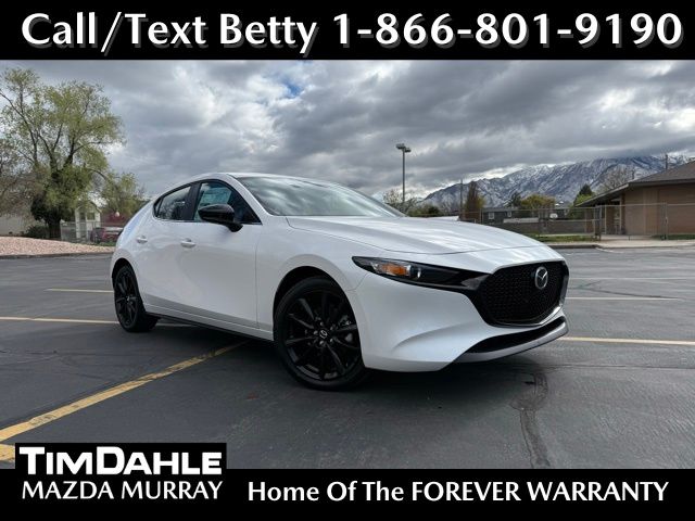Snowflake White Pearl Mica 2026 Mazda MAZDA3 2.5 S Carbon Edition Hatchback AWD Hatchback All-Wheel Drive 6-Speed Automatic