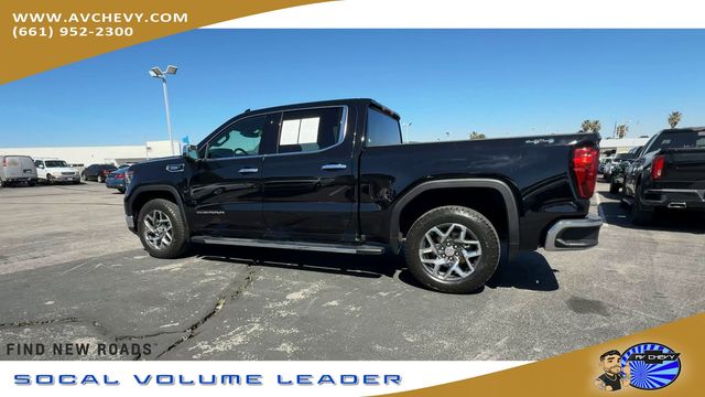 Onyx Black 2025 GMC Sierra 1500 SLT Crew Cab 4WD Pickup Truck Four-Wheel Drive Automatic