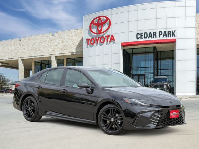 Midnight Black 2026 Toyota Camry Nightshade FWD Sedan Front-Wheel Drive Continuously Variable Transmission