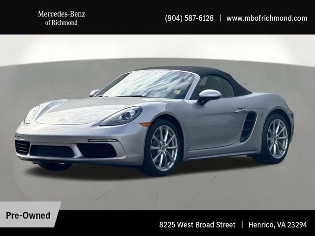 GT Silver Metallic 2019 Porsche 718 Boxster RWD Convertible Rear-Wheel Drive 7-Speed Automatic