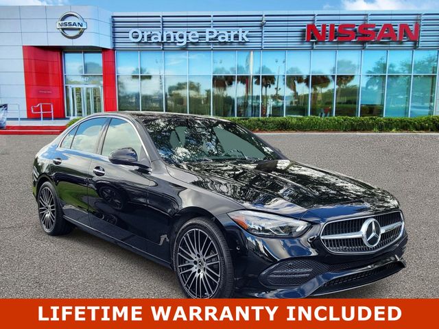 Black 2025 Mercedes-Benz C-Class Sedan Rear-Wheel Drive 9-Speed Automatic