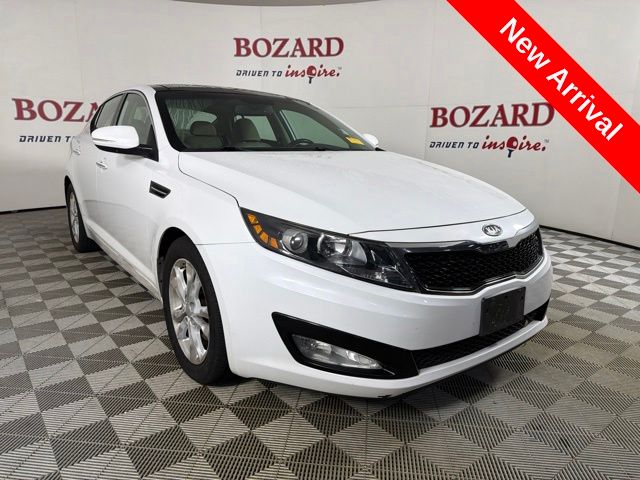 Snow White Pearl 2012 Kia Optima Sedan Front-Wheel Drive 6-Speed Automatic