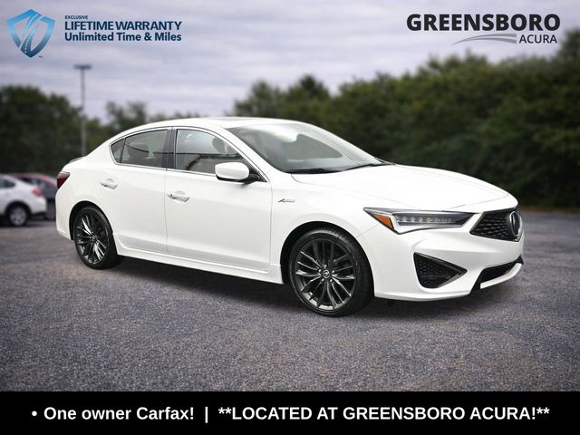 Platinum White Pearl 2022 Acura ILX FWD with Premium and A-SPEC Package Sedan Front-Wheel Drive 8-Speed Dual Clutch