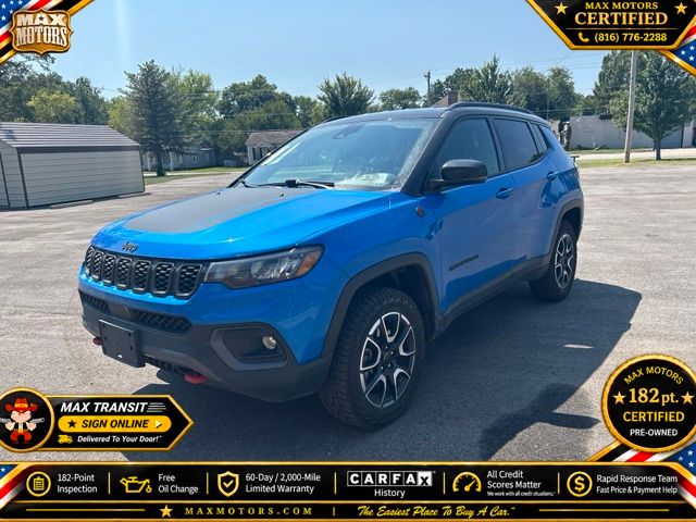Hydro Blue Pearlcoat 2025 Jeep Compass SUV / Crossover Four-Wheel Drive 8-Speed Automatic