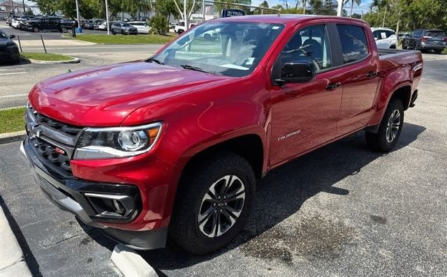 Cherry Red Tintcoat 2021 Chevrolet Colorado Pickup Truck Four-Wheel Drive 8-Speed Automatic