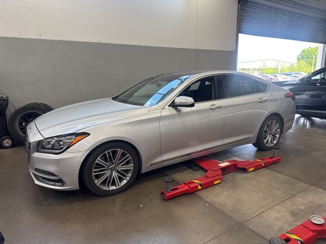Silver 2018 Genesis G80 3.8L Sedan Rear-Wheel Drive 8-Speed Automatic