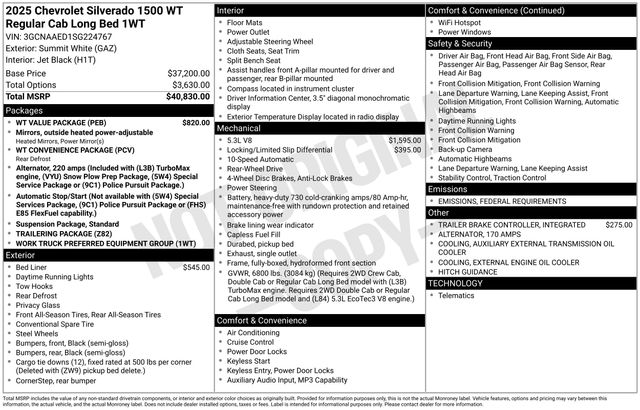 2025 Chevrolet Silverado 1500 WT photo