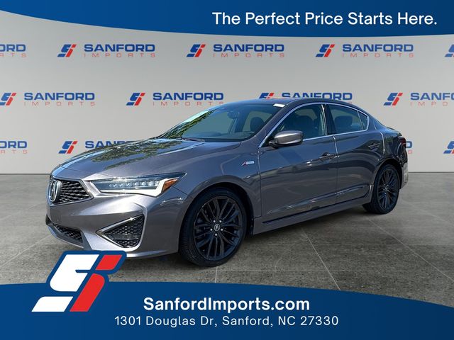 Gray 2022 Acura ILX FWD with Premium and A-SPEC Package Sedan Front-Wheel Drive 8-Speed Dual Clutch