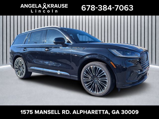 Infinite Black Metallic Clearcoat 2025 Lincoln Aviator Black Label AWD SUV / Crossover All-Wheel Drive Automatic