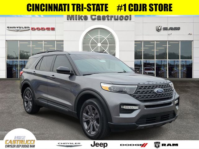 Carbonized Gray Metallic 2022 Ford Explorer XLT AWD SUV / Crossover All-Wheel Drive Automatic