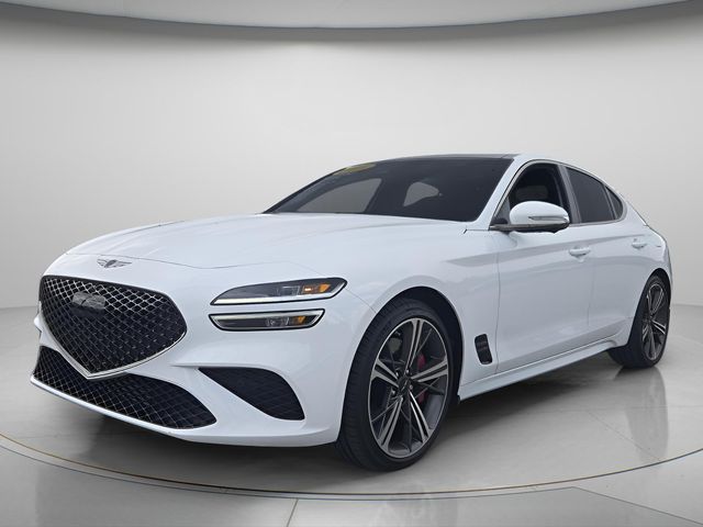 Alta White 2025 Genesis G70 Sedan Rear-Wheel Drive 8-Speed Automatic