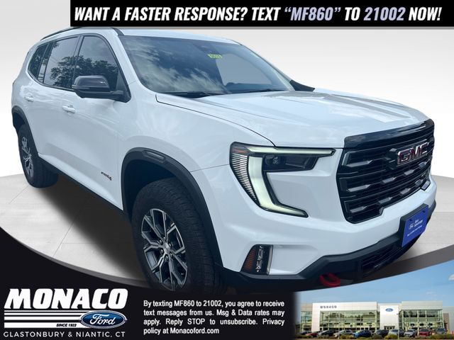 Summit White 2025 GMC Acadia SUV / Crossover Four-Wheel Drive 8-Speed Automatic