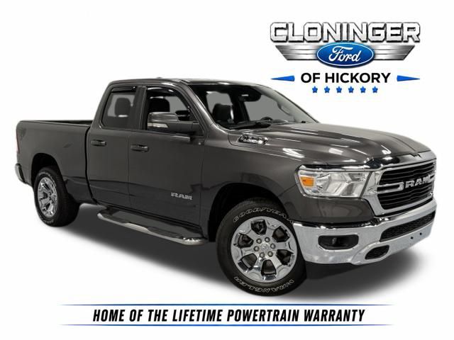 Gray (Granite Crystal Metallic Clearcoat) 2021 RAM 1500 Pickup Truck Four-Wheel Drive 8-Speed Automatic