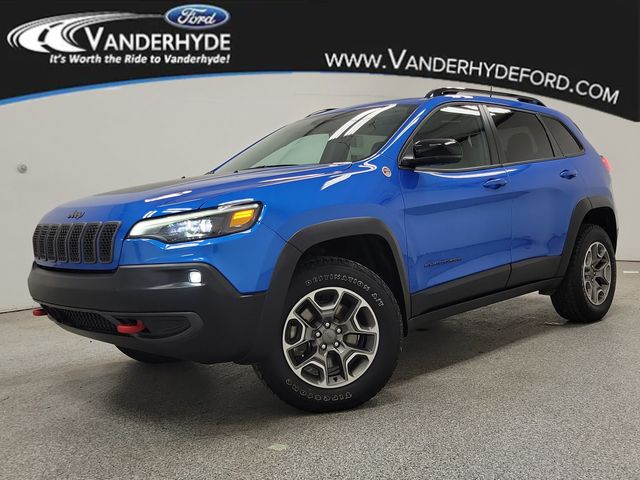 Blue Pearl 2022 Jeep Cherokee SUV / Crossover Four-Wheel Drive 9-Speed Automatic