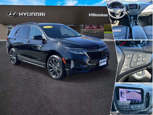 Black Metallic 2022 Chevrolet Equinox RS with 1RS FWD SUV / Crossover Front-Wheel Drive 6-Speed Automatic Overdrive