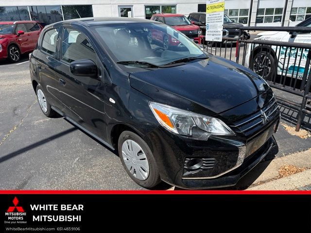 Starlight Silver Metallic 2021 Mitsubishi Mirage ES FWD Hatchback Front-Wheel Drive Continuously Variable Transmission