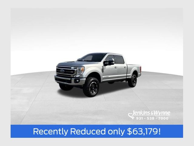 Iconic Silver Metallic 2022 Ford F-250 Super Duty Lariat Crew Cab 4WD Pickup Truck Four-Wheel Drive Automatic
