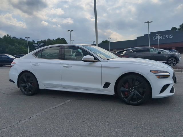 White 2023 Genesis G70 Sedan Rear-Wheel Drive 8-Speed Automatic