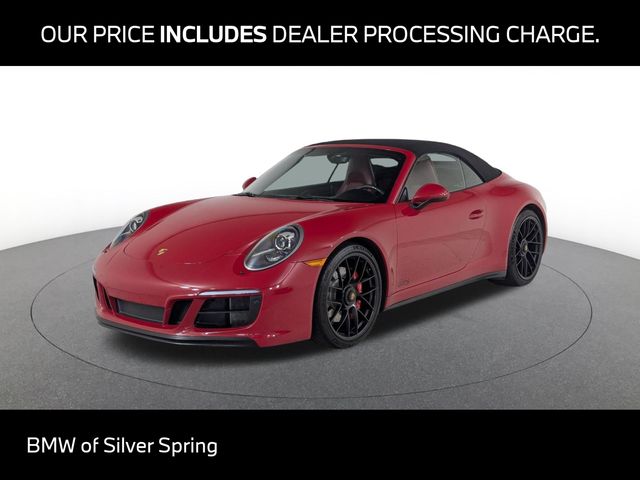 Red 2017 Porsche 911 Convertible Rear-Wheel Drive 7-Speed Automatic