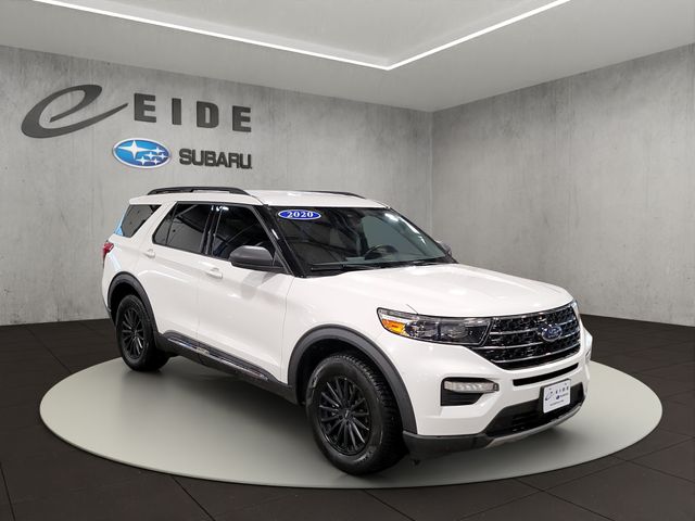 Star White Metallic Tri-Coat 2020 Ford Explorer SUV / Crossover All-Wheel Drive Automatic