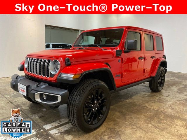 Firecracker Red Clearcoat 2025 Jeep Wrangler 4xe SUV / Crossover Four-Wheel Drive 8-Speed Automatic