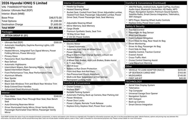 2026 Hyundai Ioniq 5 Limited AWD