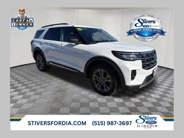 White Metallic 2025 Ford Explorer SUV / Crossover All-Wheel Drive Automatic