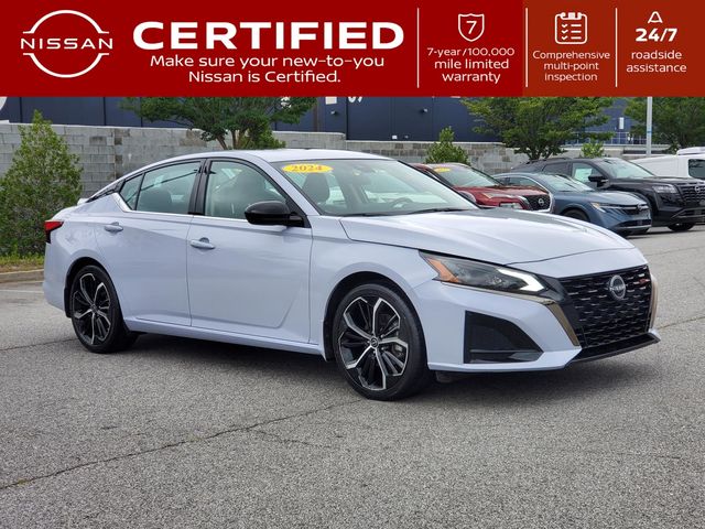 Pearl White Tricoat 2024 Nissan Altima Sedan Front-Wheel Drive Continuously Variable Transmission
