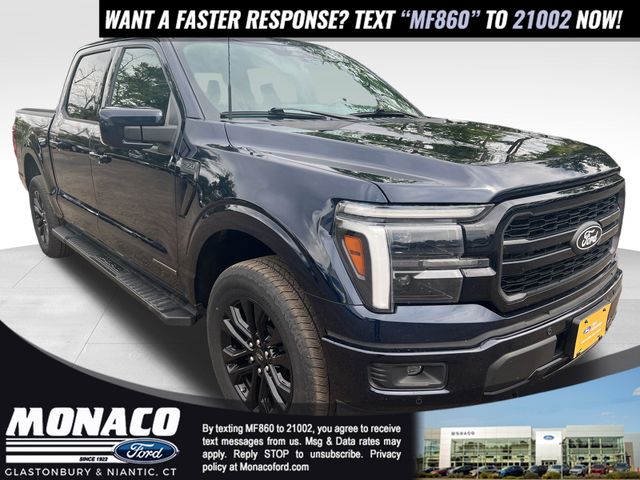 Blue Metallic 2025 Ford F-150 Pickup Truck Four-Wheel Drive Automatic