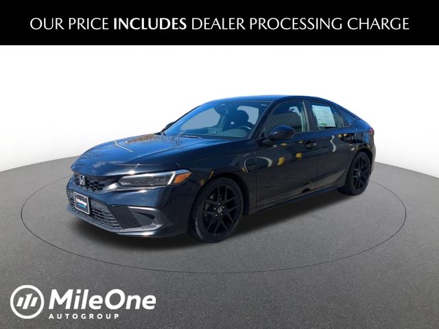Crystal Black Pearl 2023 Honda Civic Hatchback Hatchback Front-Wheel Drive Continuously Variable Transmission