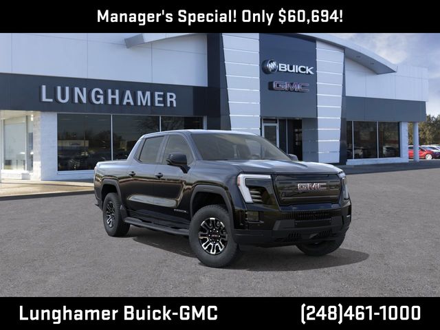 Onyx Black 2026 GMC Sierra EV Elevation Crew Cab (Standard Range) e4WD Pickup Truck All-Wheel Drive 1-Speed Automatic