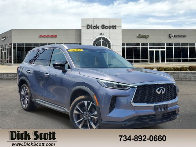 Moonbow Blue 2024 INFINITI QX60 Luxe AWD SUV / Crossover All-Wheel Drive 9-Speed Automatic