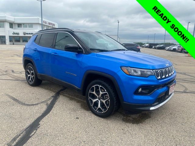 Hydro Blue Pearlcoat 2025 Jeep Compass SUV / Crossover Four-Wheel Drive 8-Speed Automatic